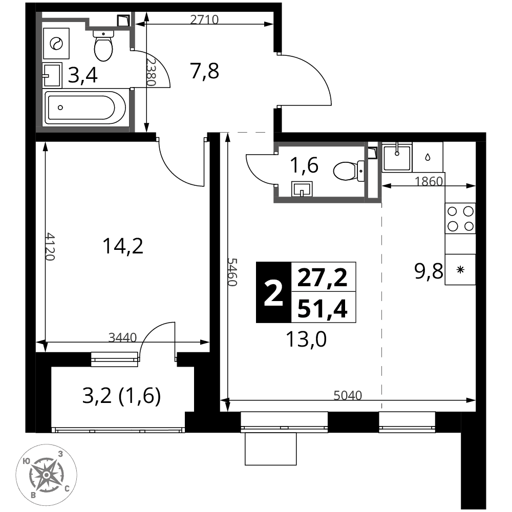 1-й Донской Видное — планировка 2