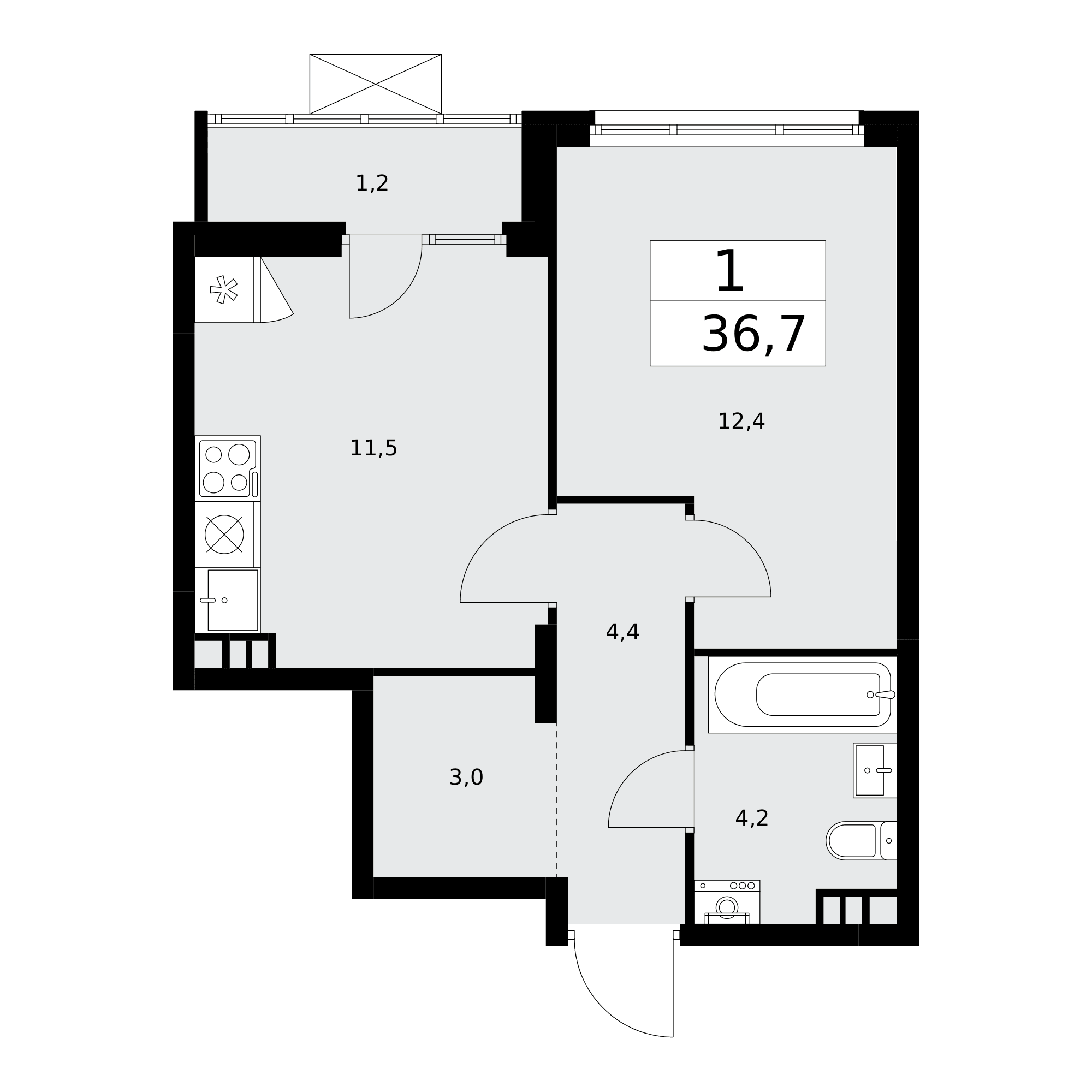 Деснаречье Москва — планировка Студия