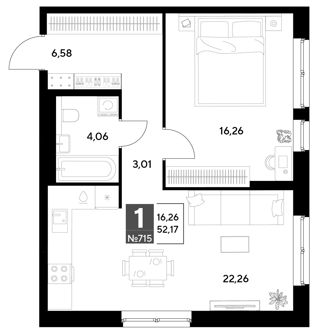Космопарк Калуга — планировка 1