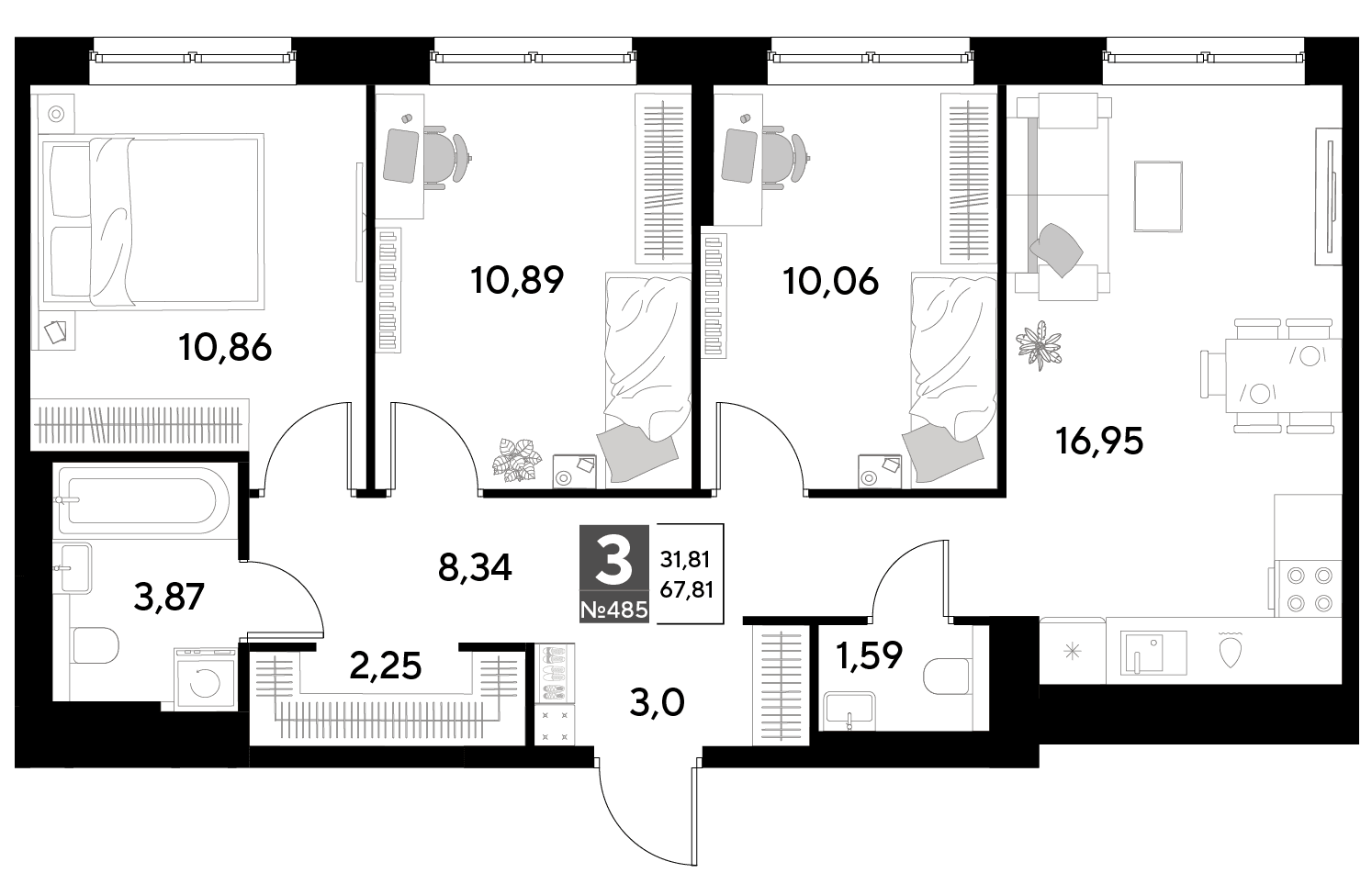 Космопарк Калуга — планировка 3