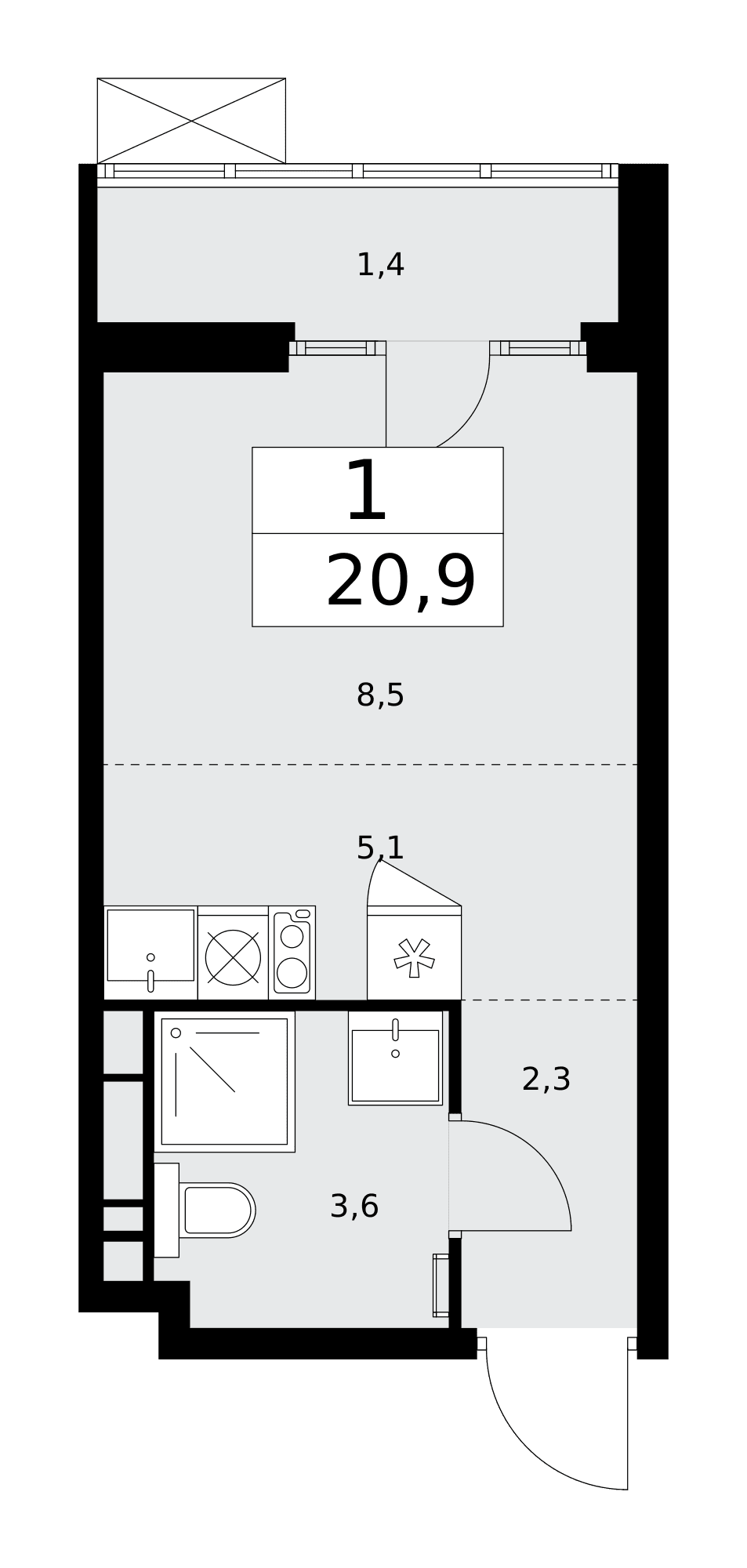 Деснаречье Москва — планировка 1