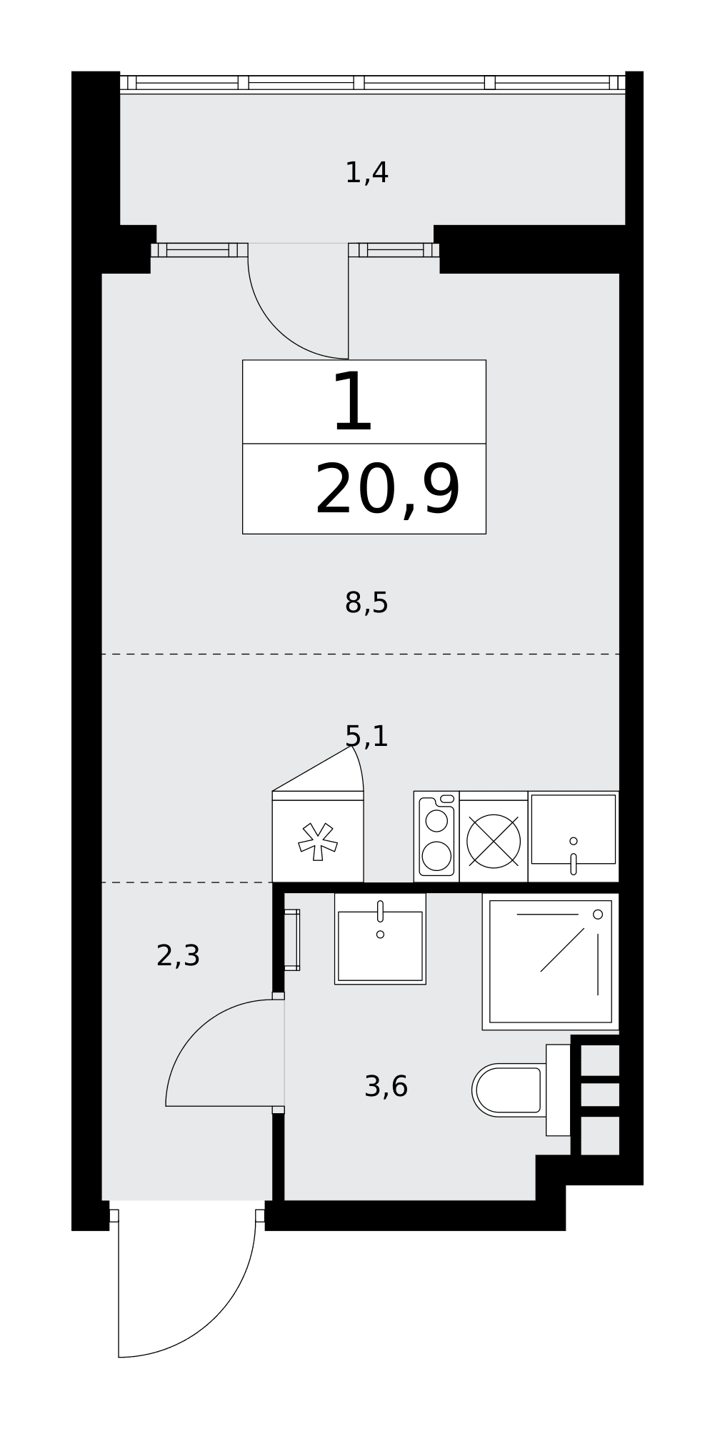 Деснаречье Москва — планировка 1