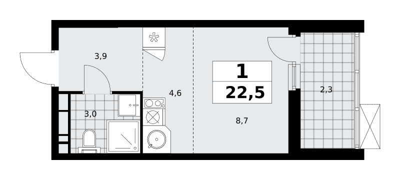Скандинавия Москва — планировка 1