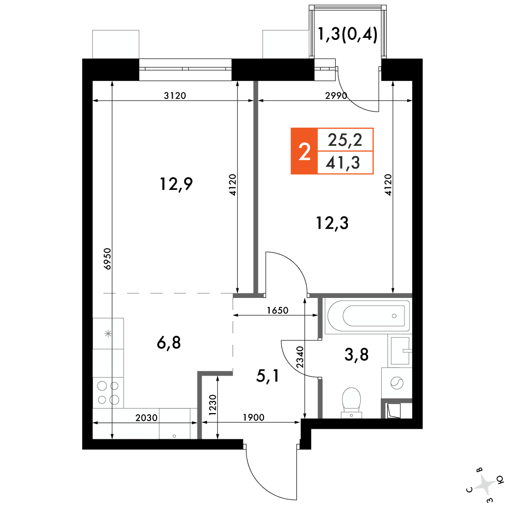 Флагман Владивосток Владивосток — планировка 2