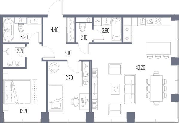 Северный Порт  — планировка 2