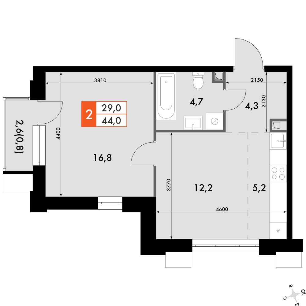 Флагман Владивосток Владивосток — планировка 2