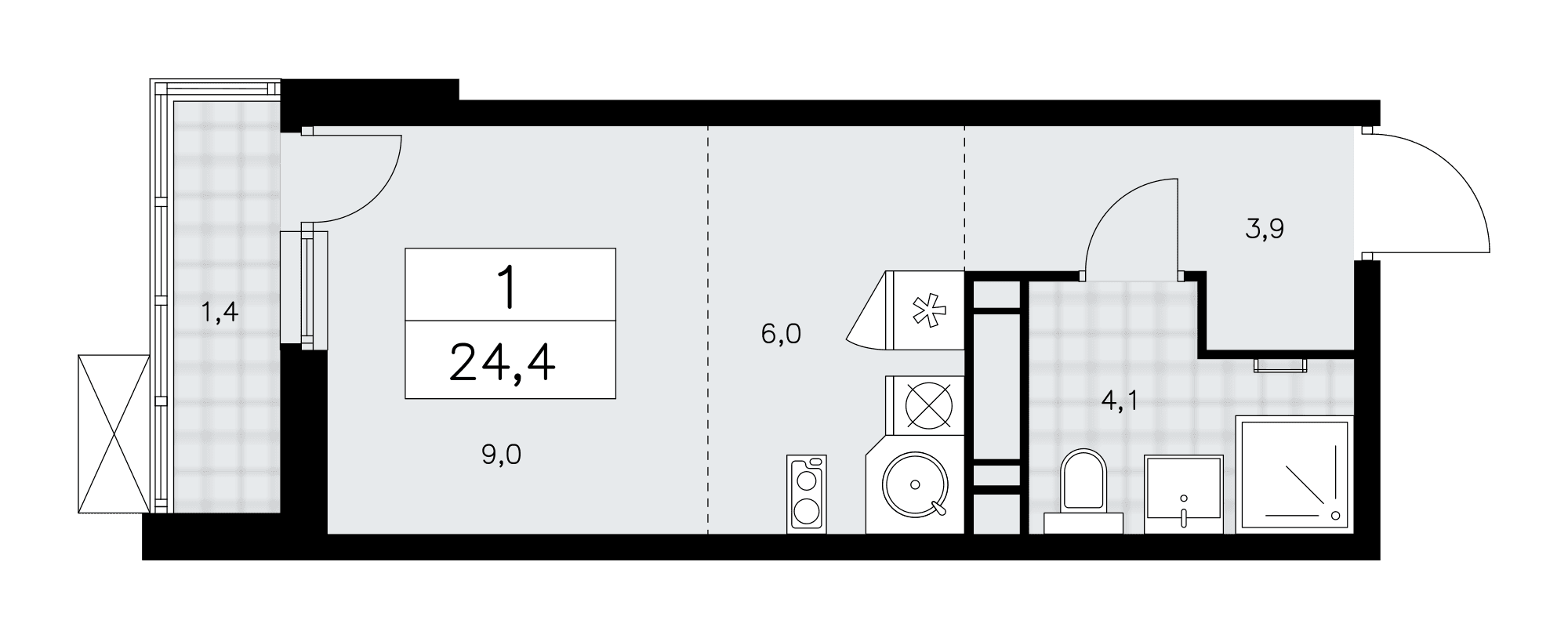 Скандинавия Москва — планировка 1
