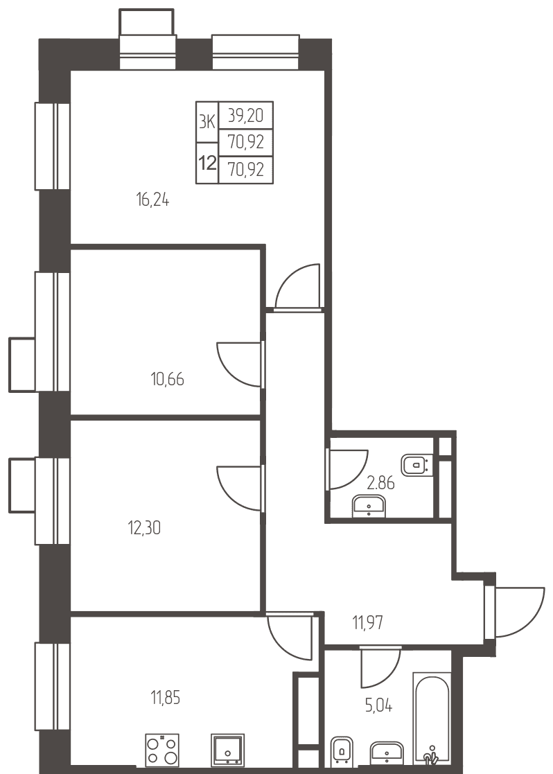 Новая Ивантеевка, г. Ивантеевка Ивантеевка — планировка 3