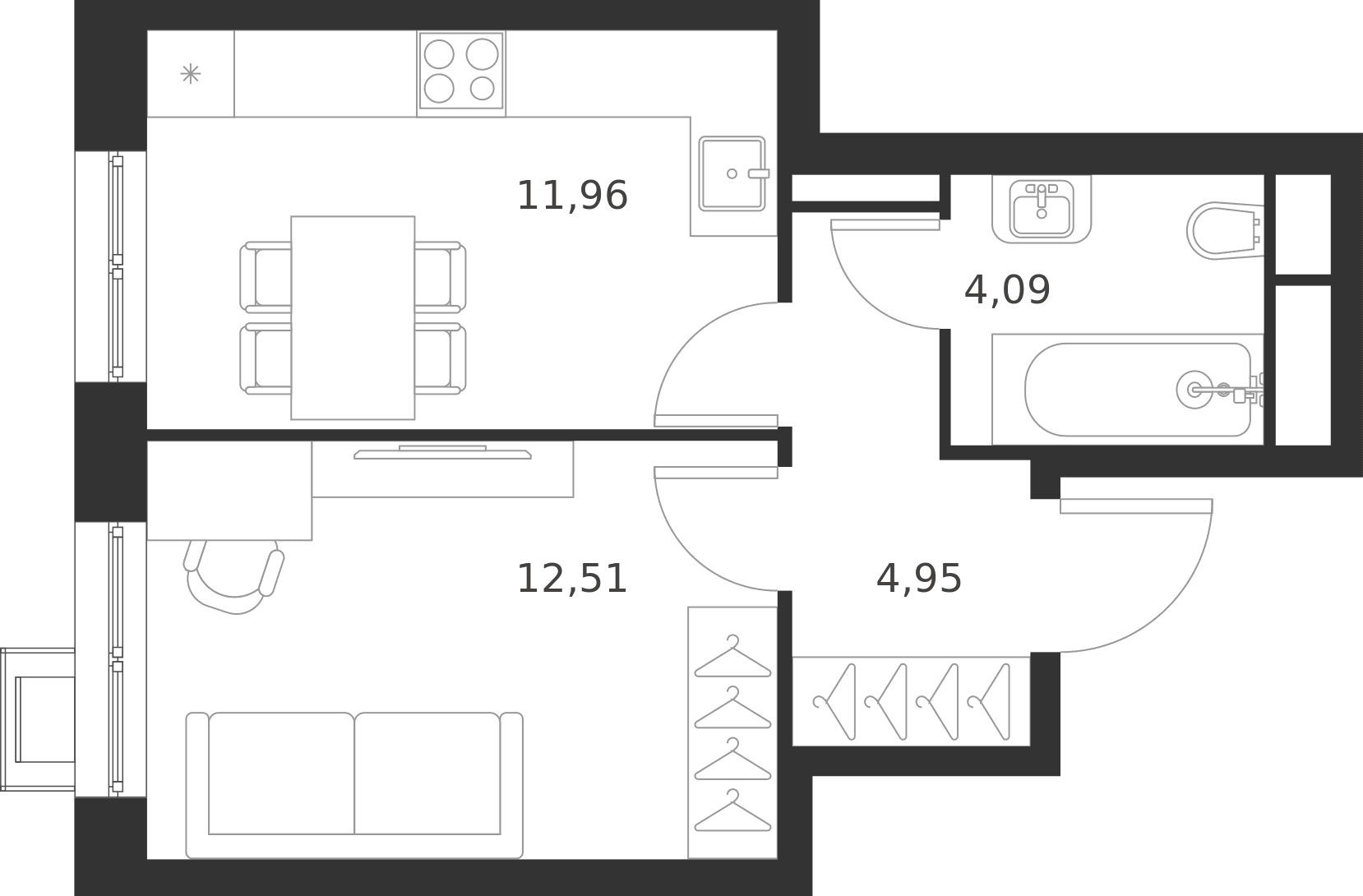 Талисман на Рокоссовского Москва — планировка 1